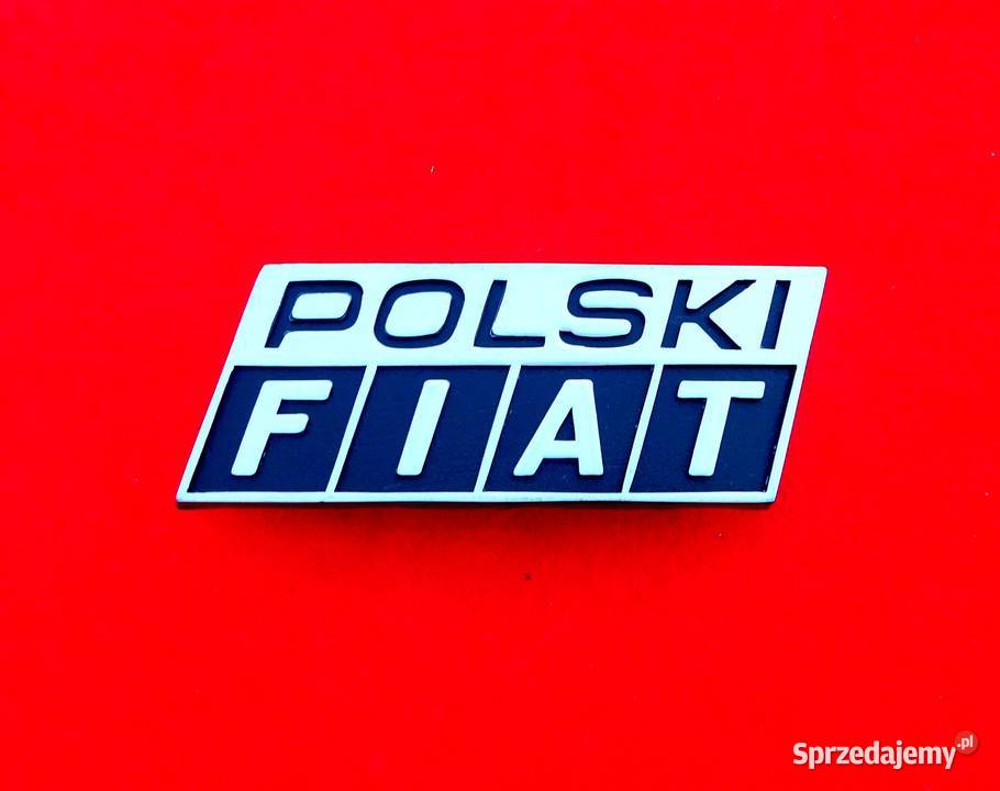 NOWY emblemat znaczek logo napis Polski Fiat Tarnów
