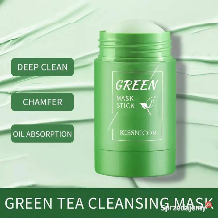 Maska na wągry trądzik Oczyszczenie twarzy Green Płock