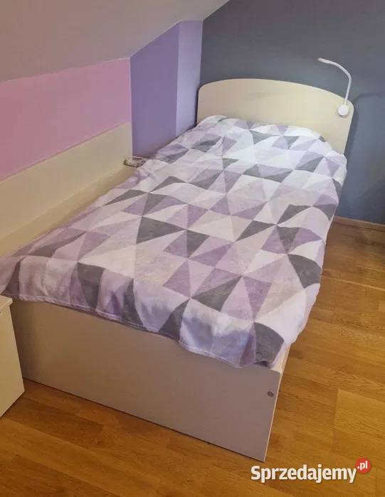 Łóżko 190x90 firmy Meblik NOWE w komplecie lampa Katowice