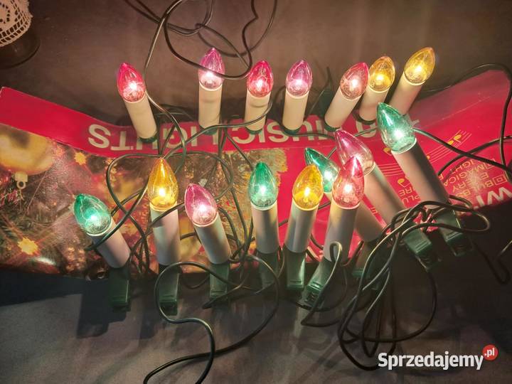 lampki choinkowe z prlu 16 używane stan Sandomierz