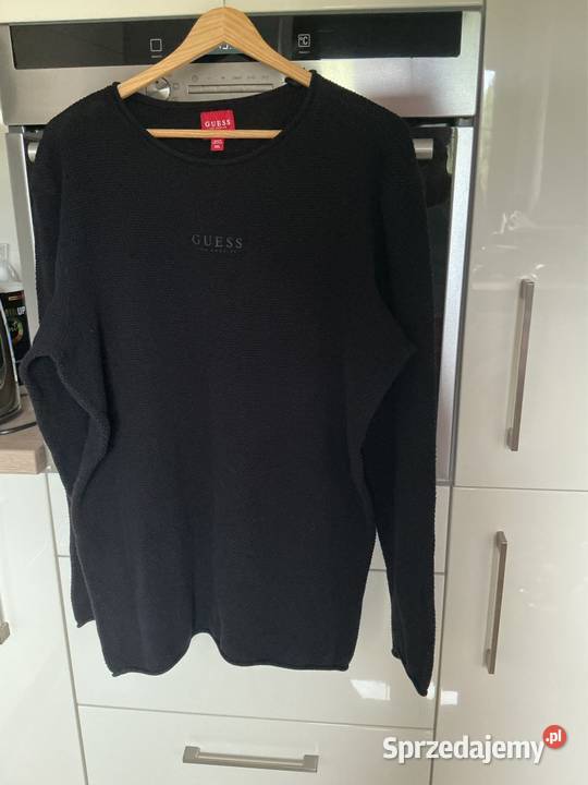 Sweter Czarny Męski GUESS XXL 3XL Nowa Sól