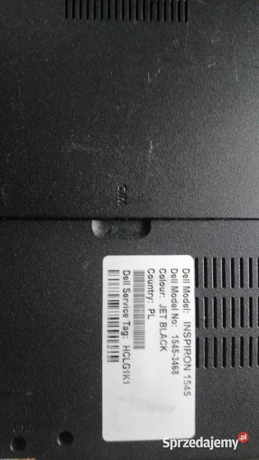 Dell inspiron 1545części płyta główna obudowy Grodzisk