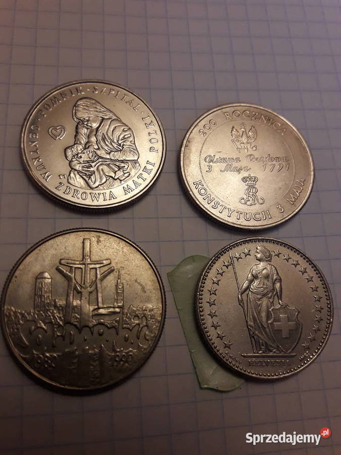 4 sztuki Polskich monet 5 Monet 2 SUM 50 sztuki mazowieckie Warszawa sprzedam