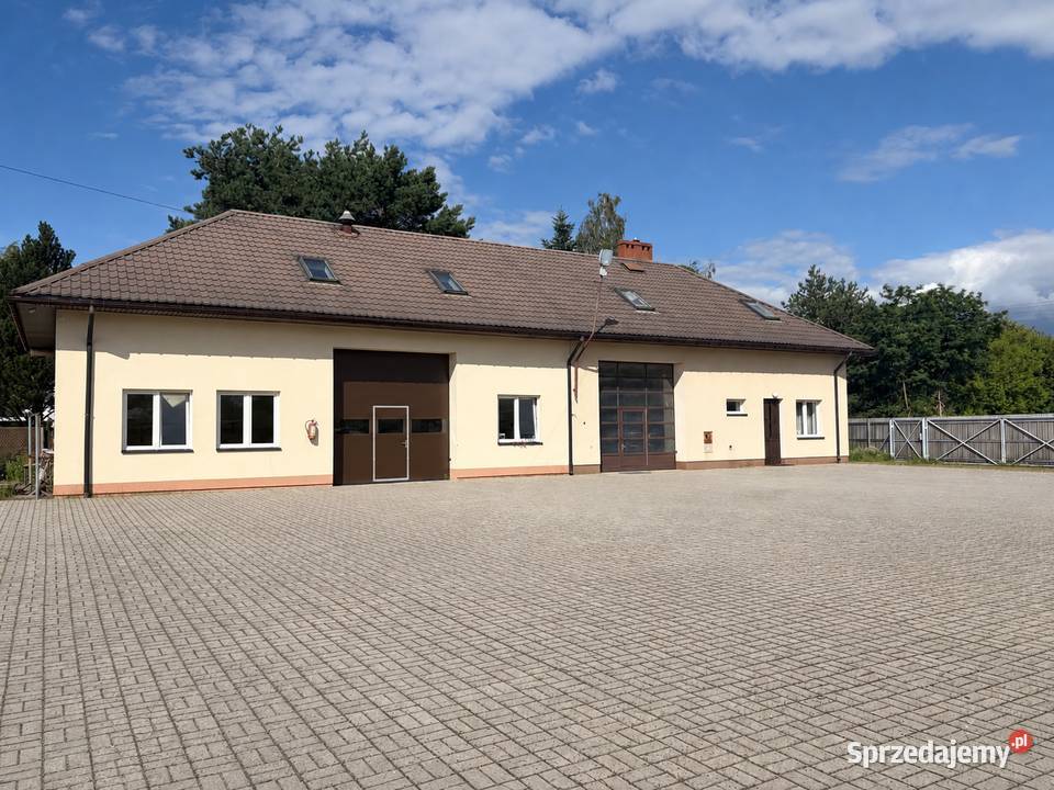 Hala garażowa 104m2 biuro plac utwardzony Sochaczew