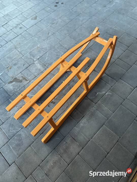 Turbo sanki drewniane pomarańczowe Solidne i Rybnik