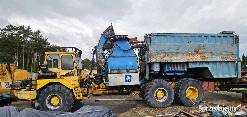 Rębak Bruks 1004 CT zabudowany na wozidle VOLVO Biskupie-Kolonia