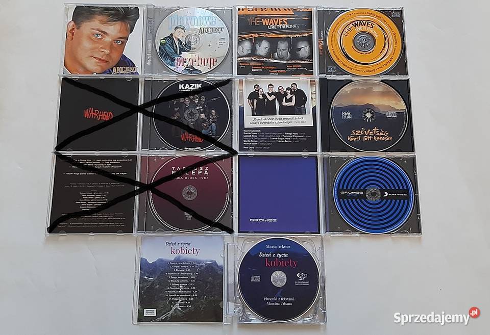 Oryginalne płyty CD 1 sztuki kosztuje 2 Płyty i kasety mazowieckie Konstancin-Jeziorna sprzedam