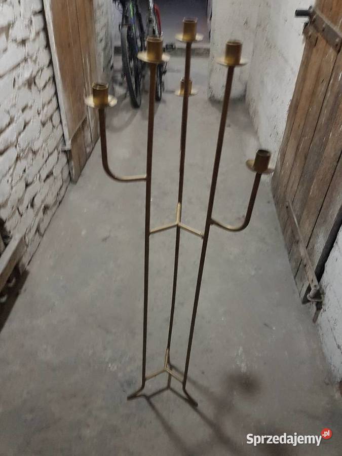 Dyży świecznik retro serdecznie inny kolor Katowice sprzedam