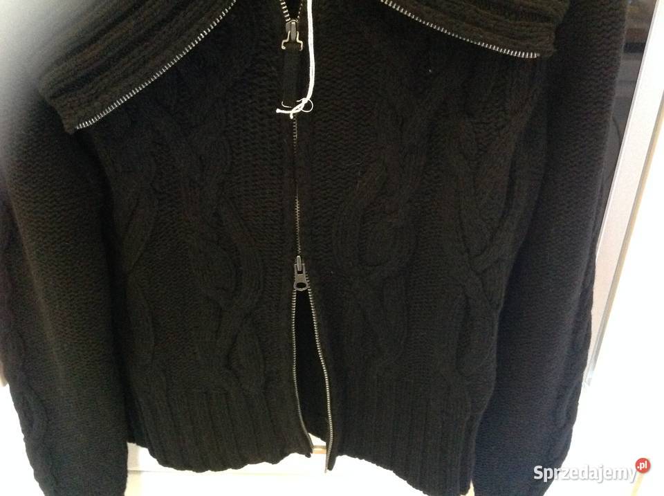 Czarny Sweter Wełniany Damski BENETTON M NOWY Nowa Sól