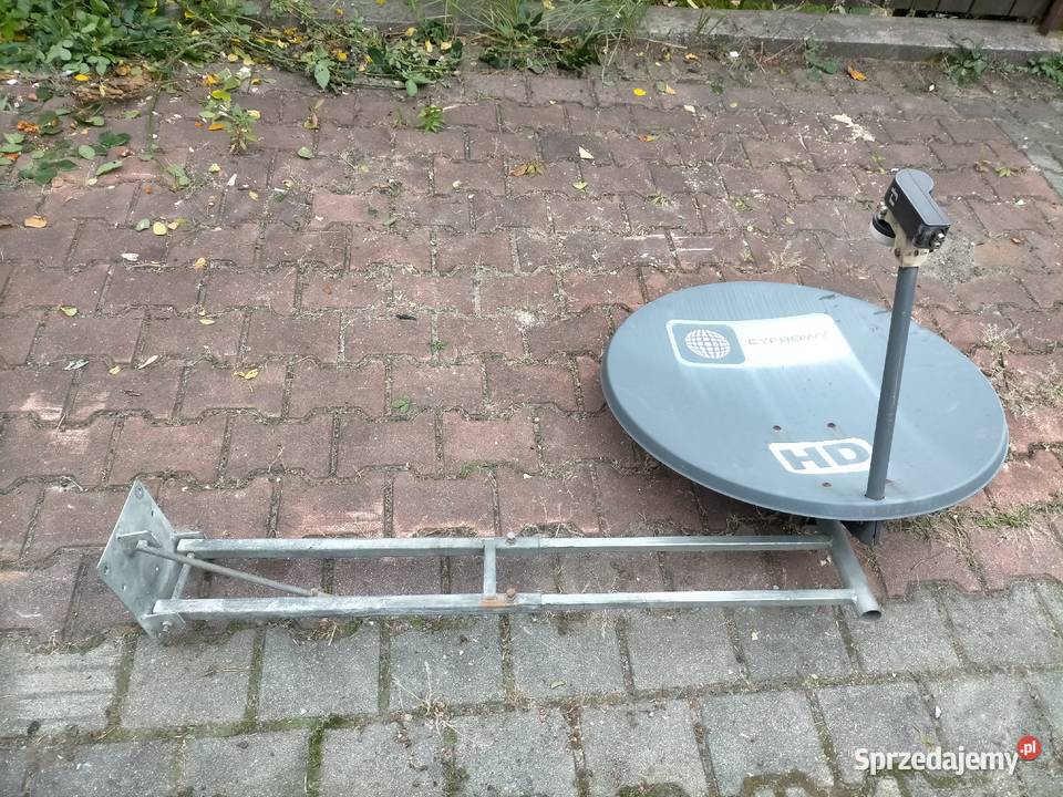 Uchwyt antenowy regulowany + talerz+ konwerter