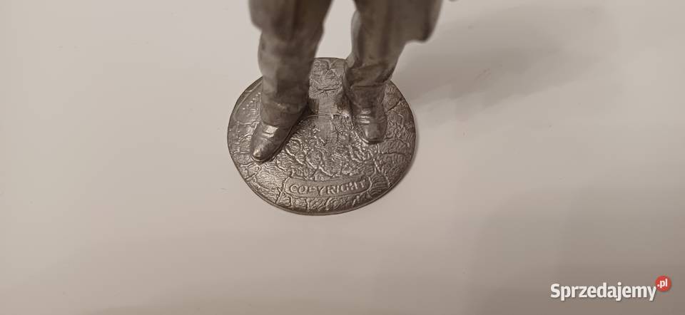 Cynowa figurka kanoniera sprzedam