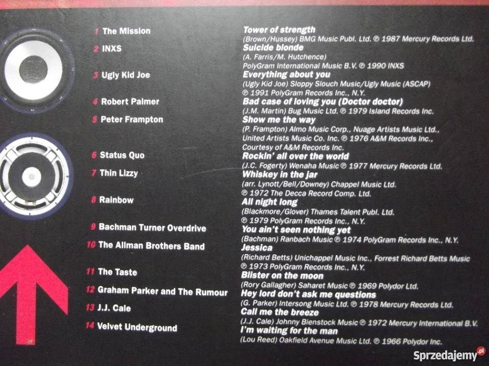 The Mission INXS Palmer Frampton Status Quo Thin Rawa Mazowiecka