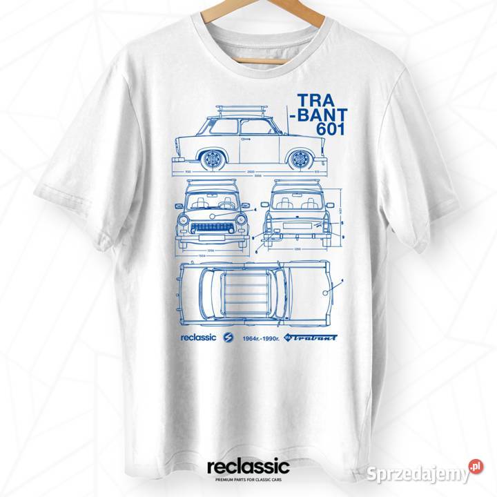 Koszulka Trabant 601 blue print Rozmiar uniwersalny Mińsk Mazowiecki