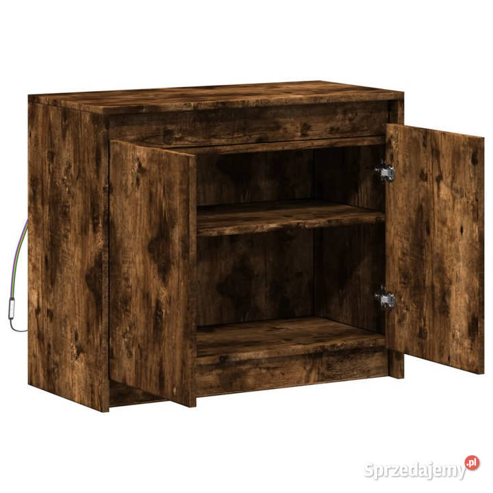 Szafka z LED przydymiony dąb 72x34x61 WM852177 Warszawa