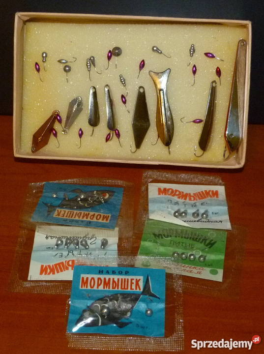 Zestaw wędkarski spinning grunt lód kołowrotki Starachowice