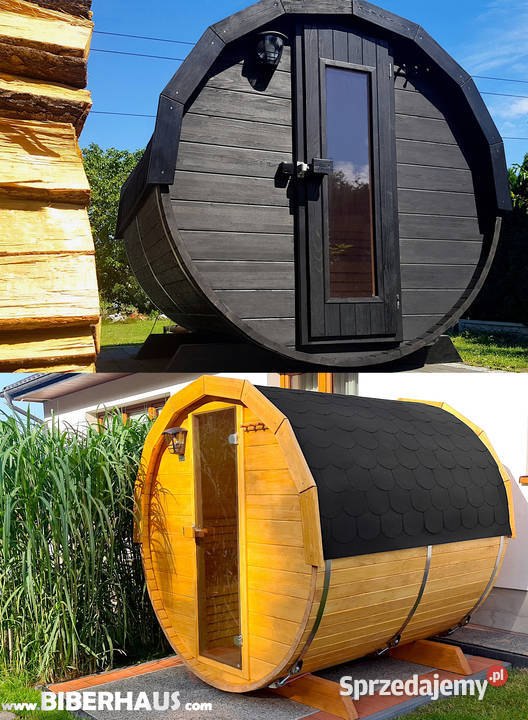 SAUNA Ogrodowa 200 MINI DWUpoziomowa Beczka 500L Nowy Targ