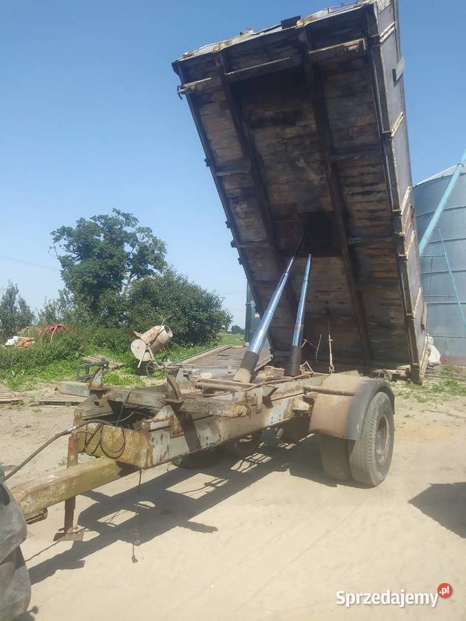 Przyczepa 3 stronny wywrot mocna Pamiętowo