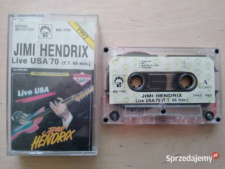 JIMI HENDRIX Live USA 70 TT 65 min Gdańsk sprzedam