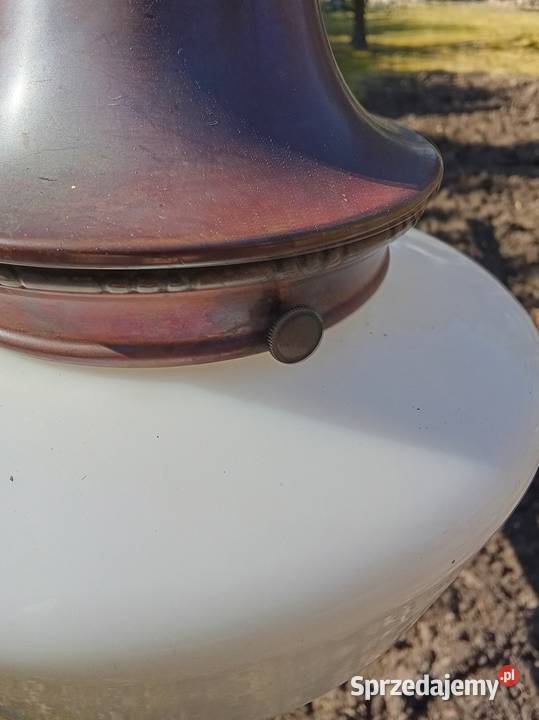 Wisząca lampa Opaline lata40xxwiek Prusim