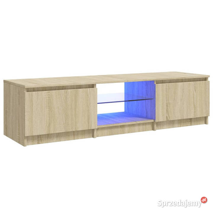 Szafka pod TV z LED dąb sonoma 140 x 40 x 355 Warszawa