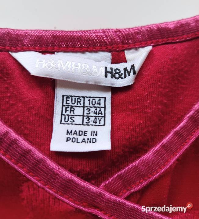 Japońska sukienka welurowa w serduszka HM 104