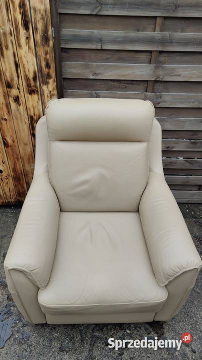 Fotel KLER Pavana skóra naturalna mazowieckie Warszawa