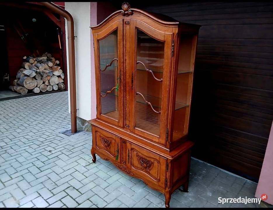 Witryna Biblioteczka Serwantka Stylowa Komoda