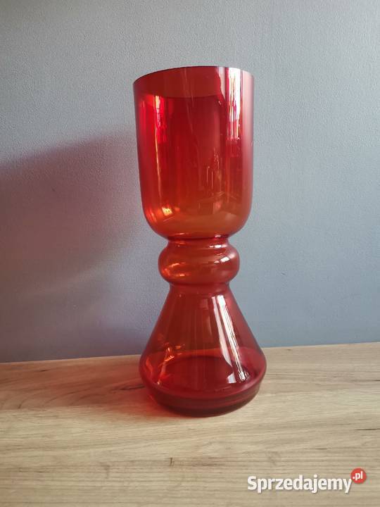 Stary duży wazon szkło Ząbkowice Ludwik