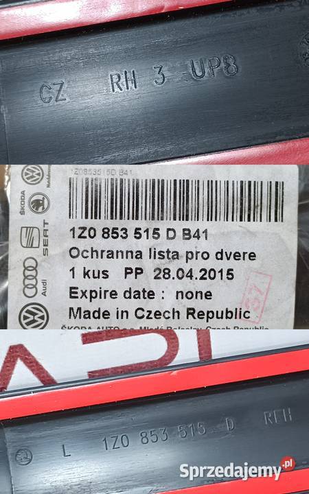 SKODA OCTAVIA II LISTWA DRZWI LEWY PRZÓD Pleszew sprzedam