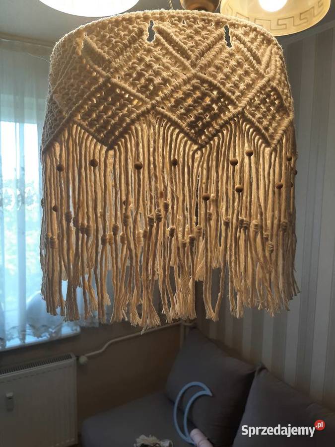 Abażur żyrandol lampa makrama rękodzieło Bydgoszcz