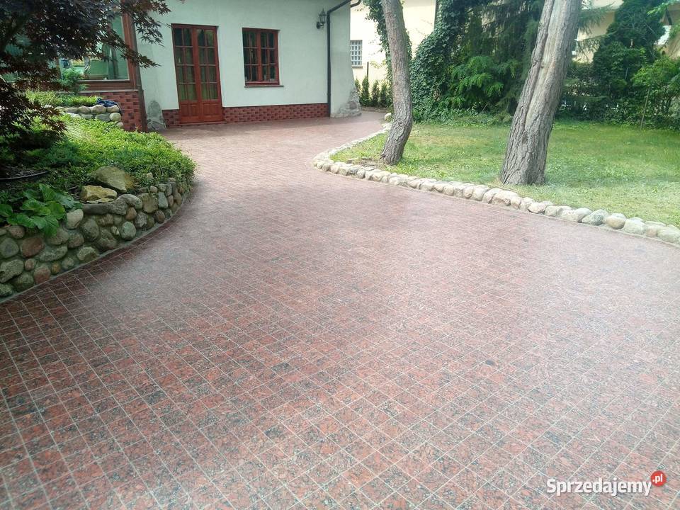 MEGA WYPRZEDAŻ CZERWONA kostka granitowa cięta mazowieckie