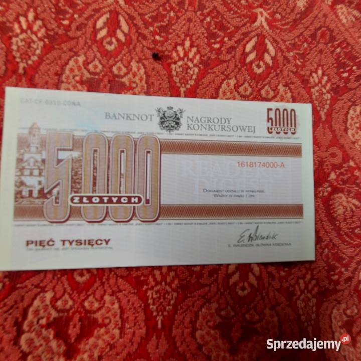 Banknoty kolekcjonerskie 10000 i 5000 Końskie
