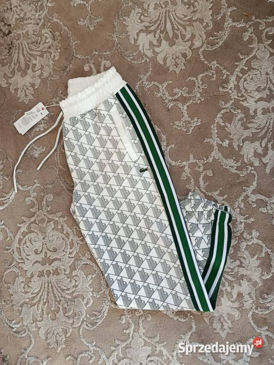 Spodnie dresowe męskie Lacoste Monogram ciepłe podlaskie