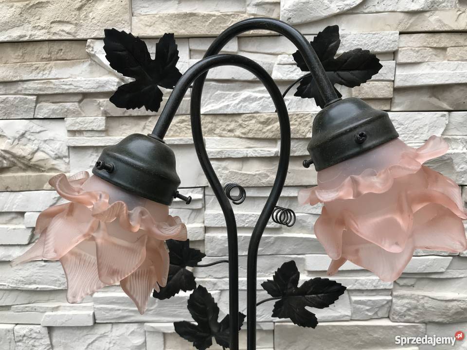 73 SYGNOWANA wielka rzeźba Lampa gabinetowa z Oświetlenie dolnośląskie Kłodzko