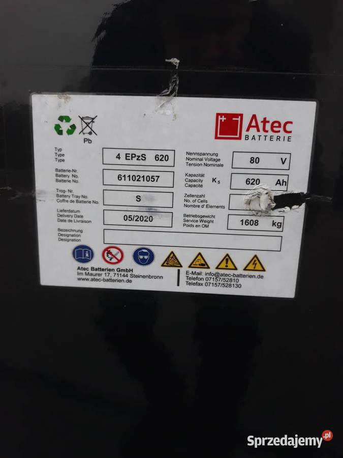 Bateria 80V620Ah 2020r Błędów
