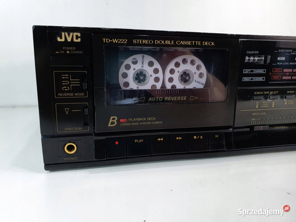 Magnetofon catette deck JVC TD w222 222 Audio Międzychód sprzedam