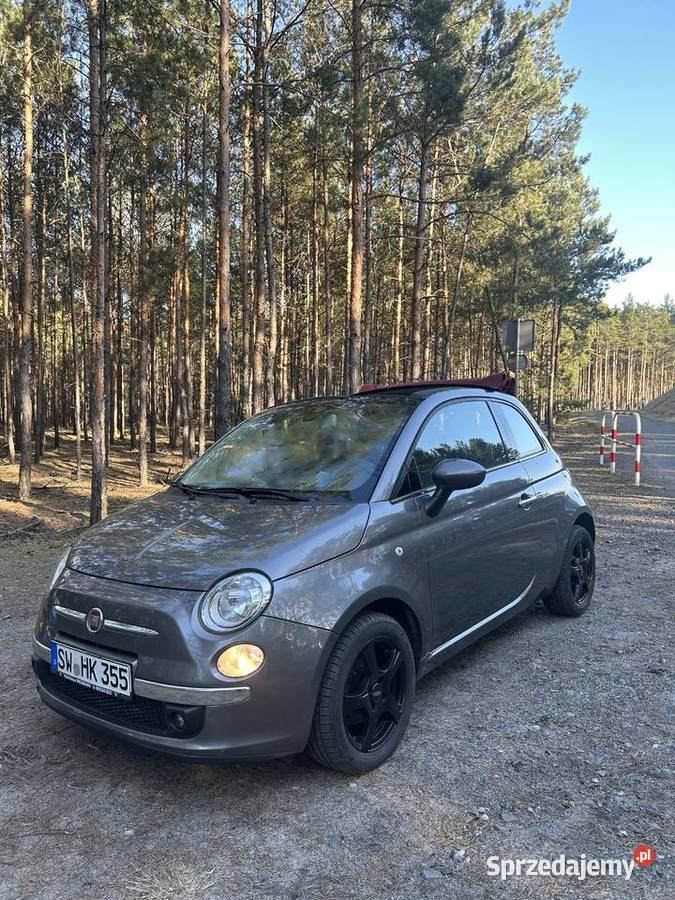 Fiat 500C Cabrio 2015 12 114 000 szary gotowy do Nowa Sól
