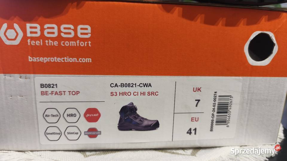 Obuwie robocze skórzane wodoodporne BASE B0821 Bytom sprzedam