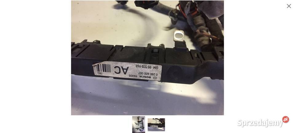 wiązka silnika 0280600007 X12XE opel 12 16V układ elektryczny silnika dolnośląskie