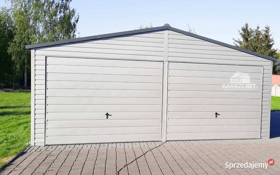 GARAŻ BLASZANY 65m x 6m DWUSPAD 2X BRAMA UCHYLNA małopolskie Łapanów