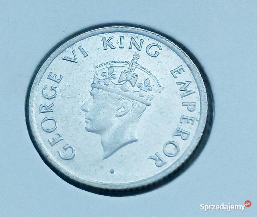 INDIE 14 RUPEE 1946 r GEORGE VI STAN INIKIEL mazowieckie Legionowo