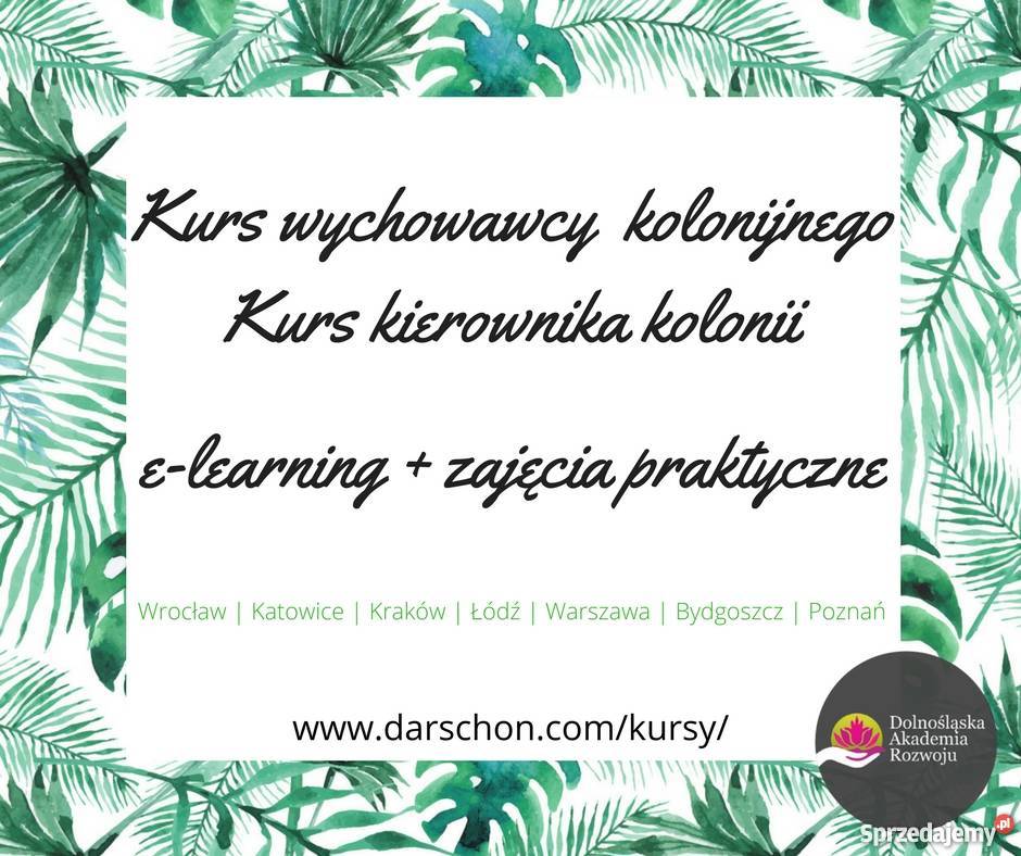 Kurs wychowawca i kierownik kolonii Toruń