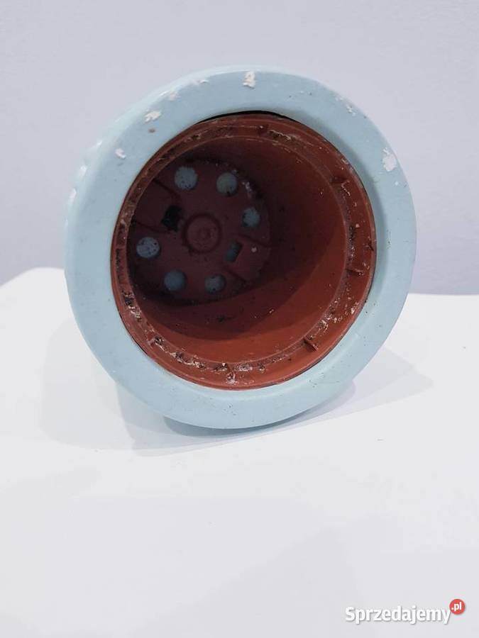 Ceramiczna osłonka na doniczkę sukulenta niebieski Dąbrowa Górnicza sprzedam