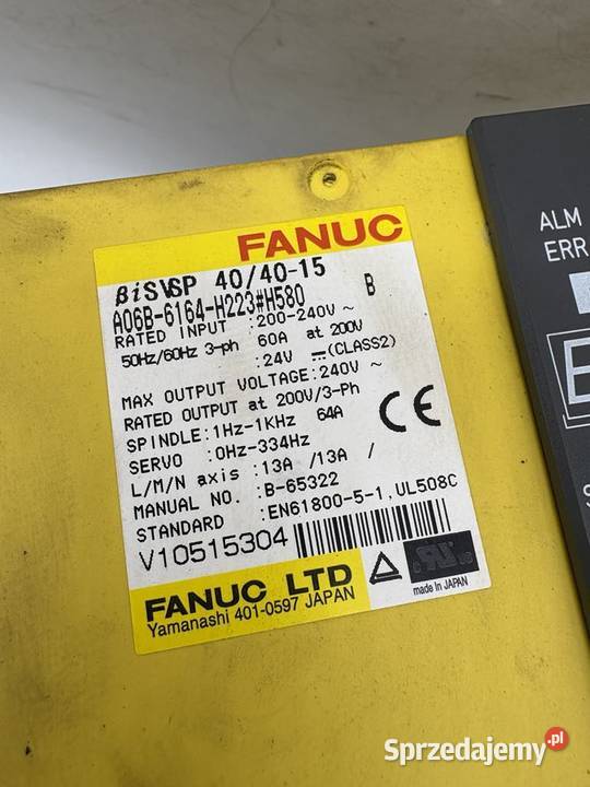 Fanuc A06B6164H223 H580 Servoamplifier Warszawa