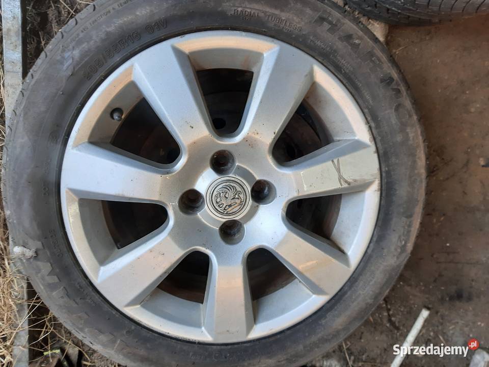 Opel Astra H Zafira B komplet kół alufelgi R16 łódzkie Ksawerów sprzedam