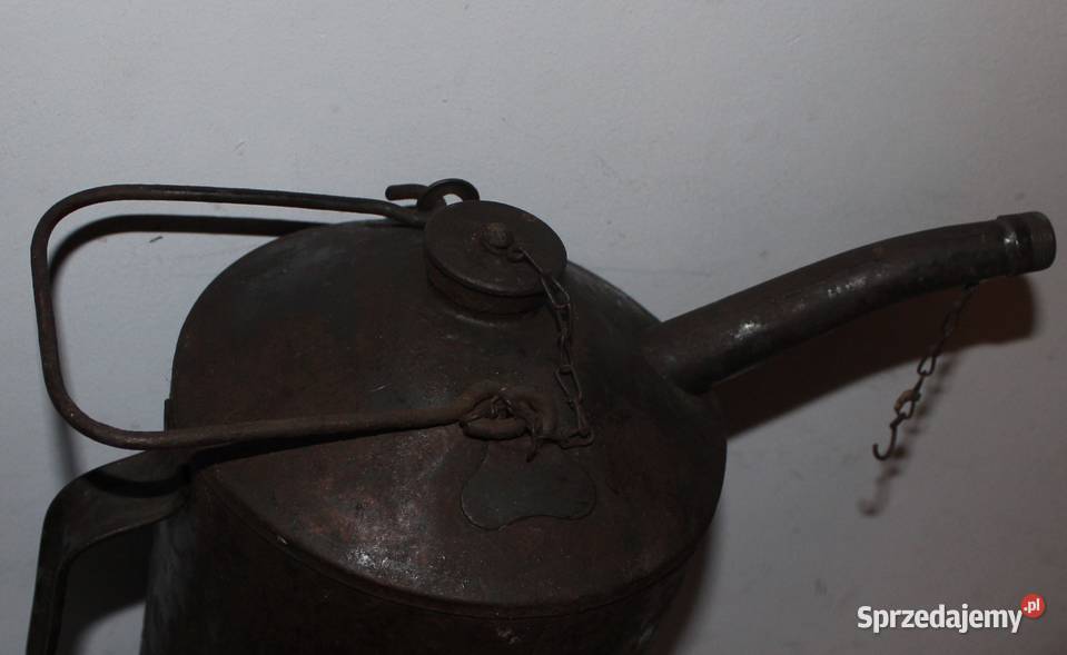 STARA BAŃKA NA OLEJ NAFTĘ BĘZYNĘ opolskie Głubczyce