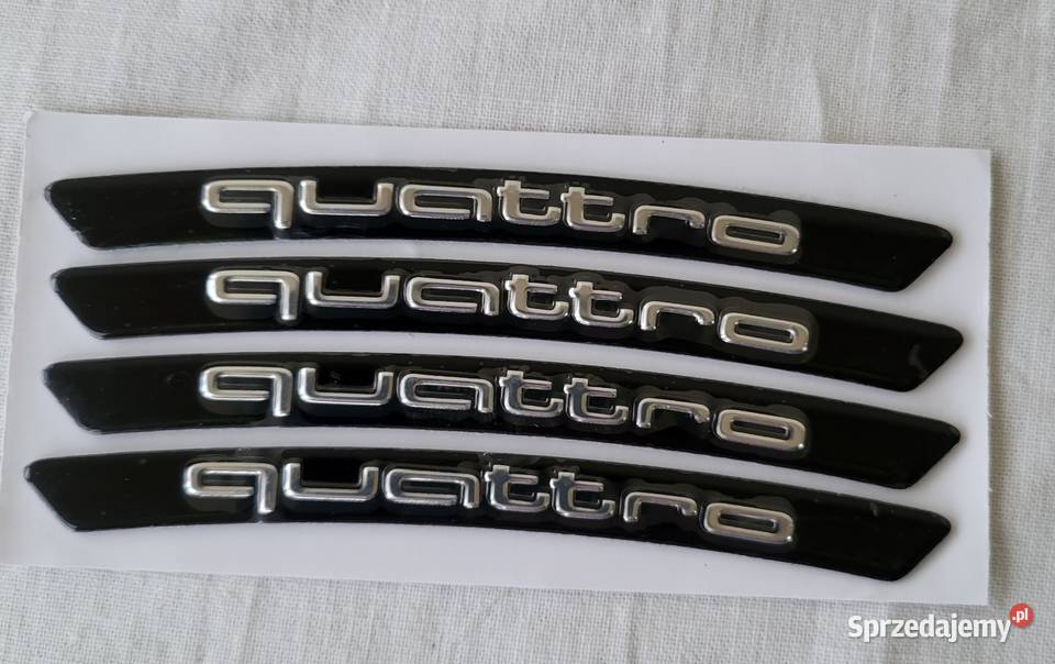Naklejkiemblematy na felgi Audi Quattro Black Gliwice