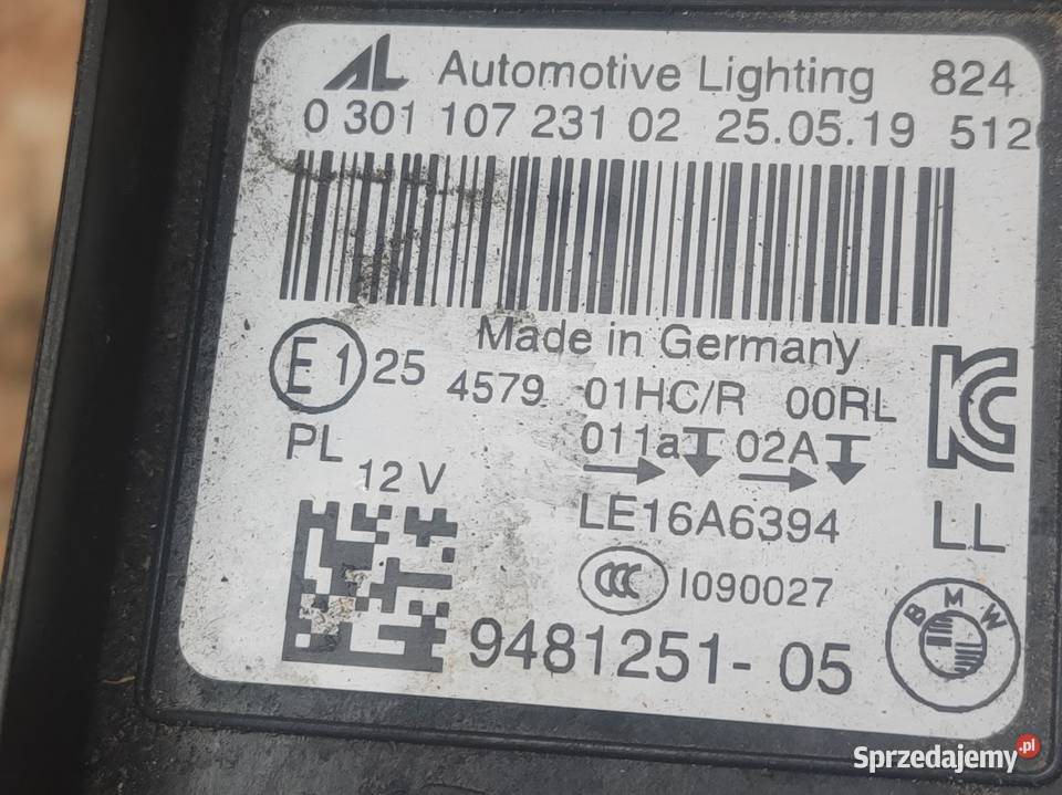 Lampa Lewy Przód BMW Z4 G29 9481251 Pleszew sprzedam