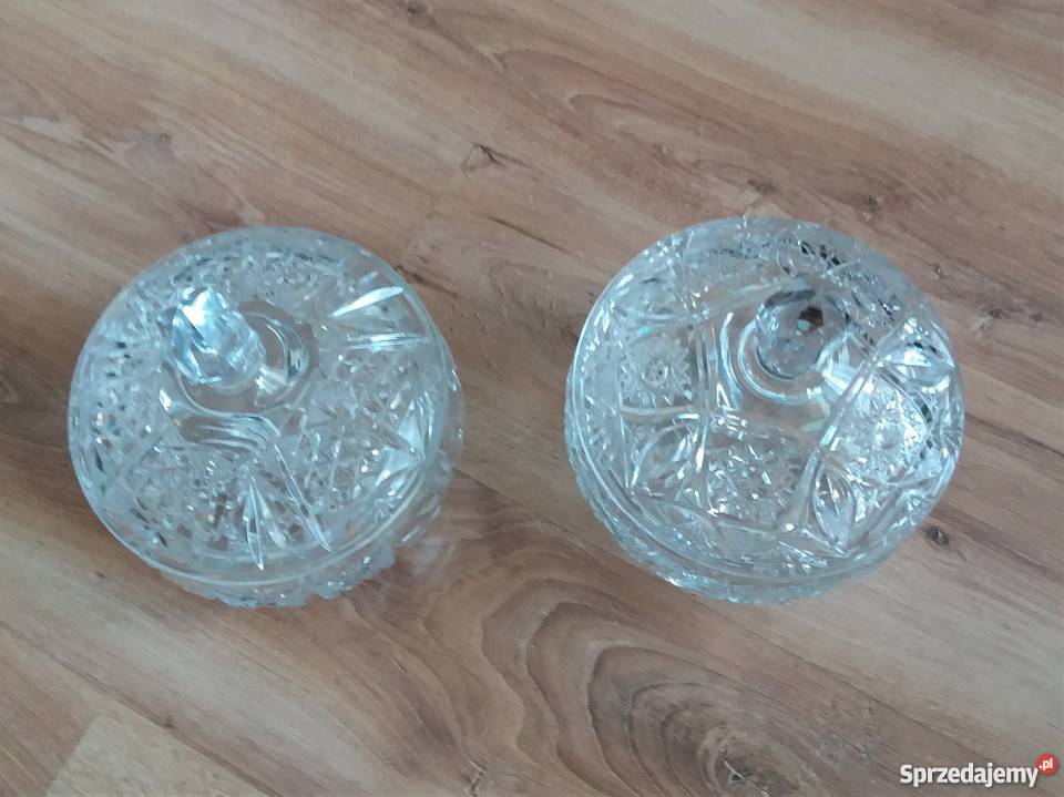 Misa kryształowa z pokrywą bomboniera śląskie Chorzów