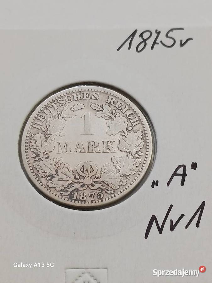 1 Marka Prusy 1875 r 1 mennica A